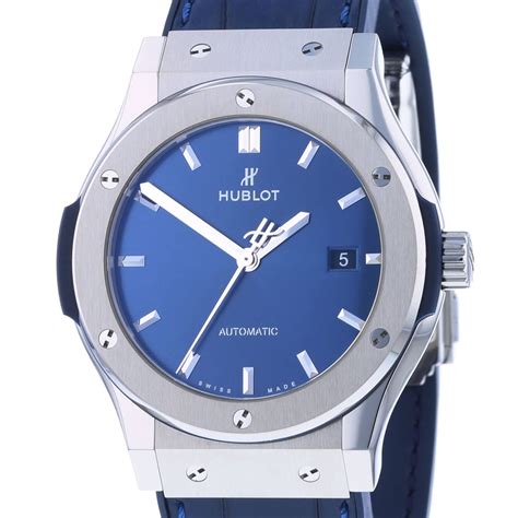 hublot classic fusion titanium 42mm blue|Hublot classic fusion review.